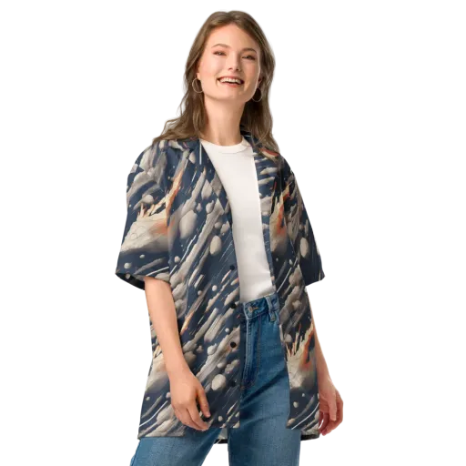 Comet Atelier on a Button Shirt