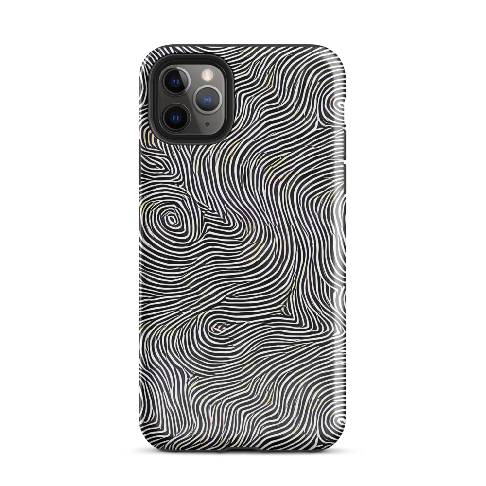 Noir Contours on Tough Case for iPhone® — Front
