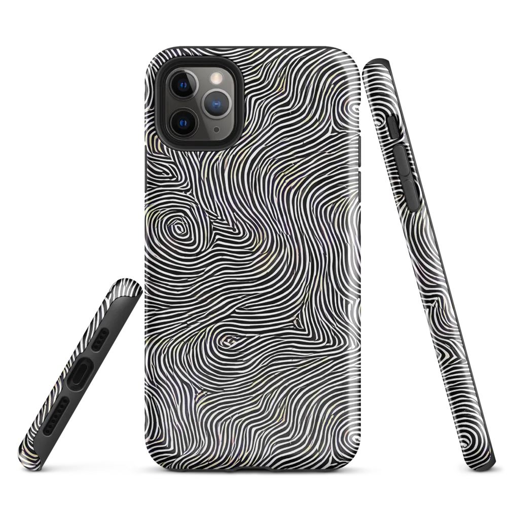Noir Contours on Tough Case for iPhone® — Front