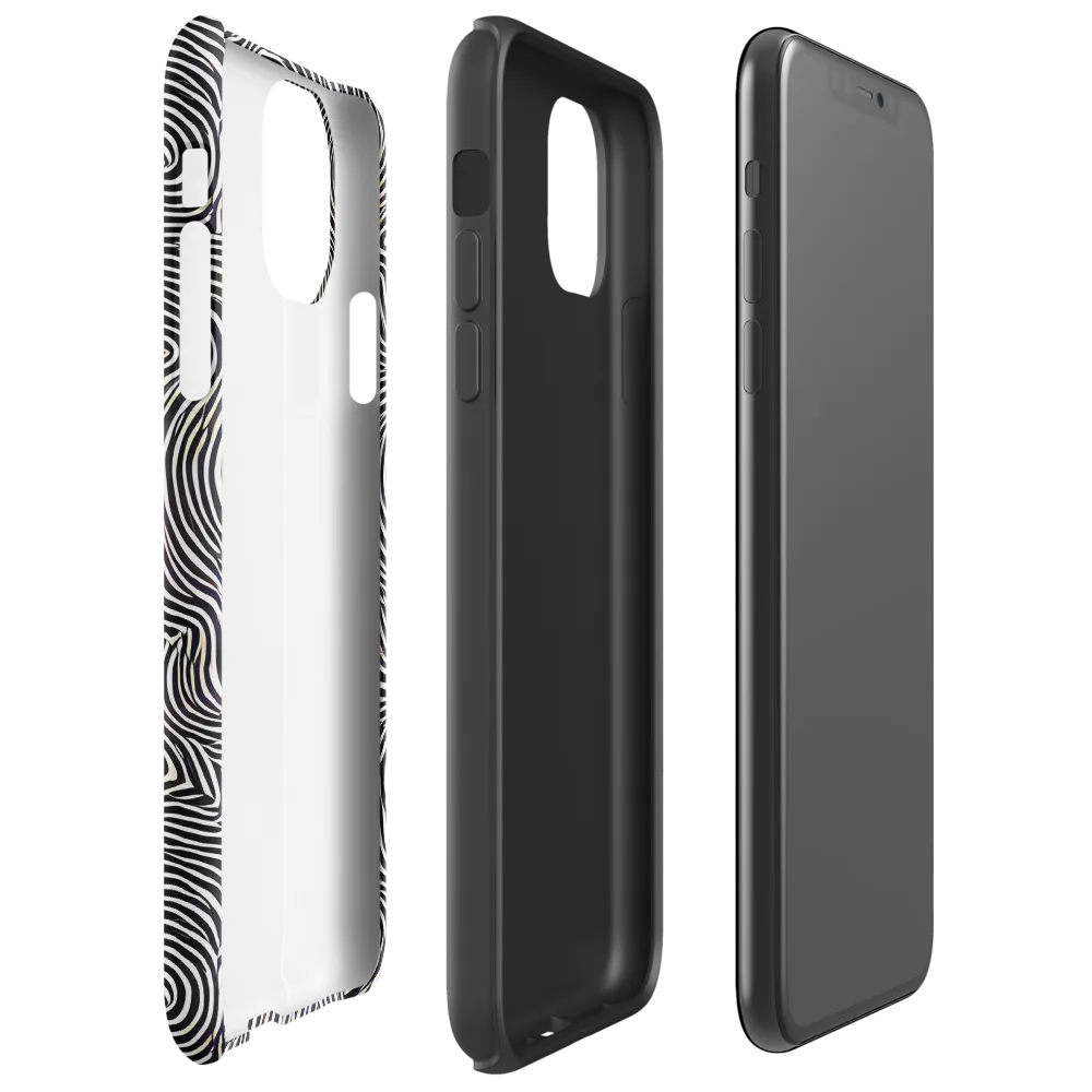 Noir Contours on Tough Case for iPhone® — Right