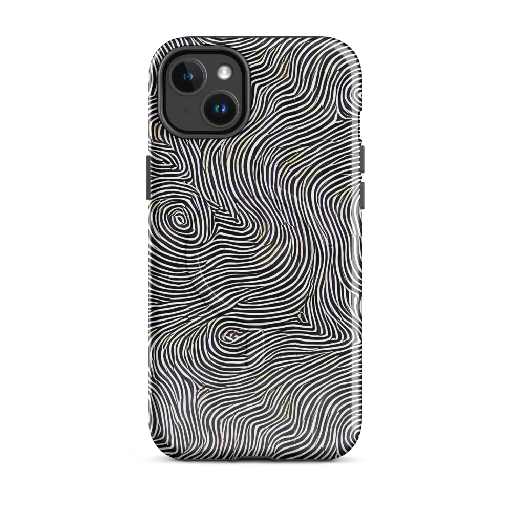 Noir Contours on MagSafe Tough Case for iPhone® — Front