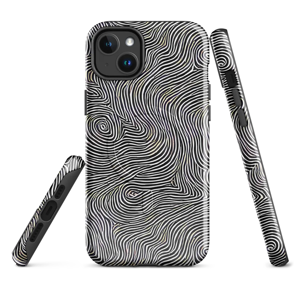 Noir Contours on MagSafe Tough Case for iPhone® — Front
