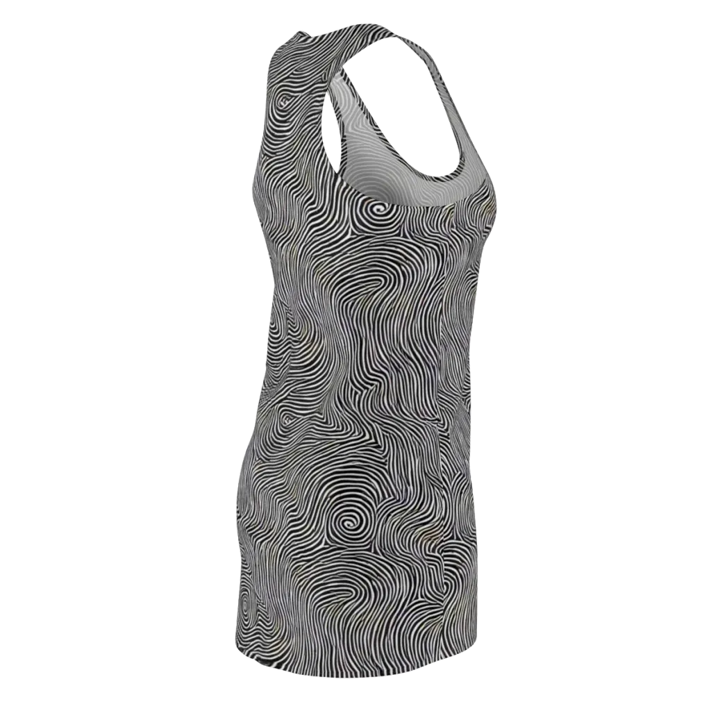 Noir Contours on Racerback Dress — Back Side