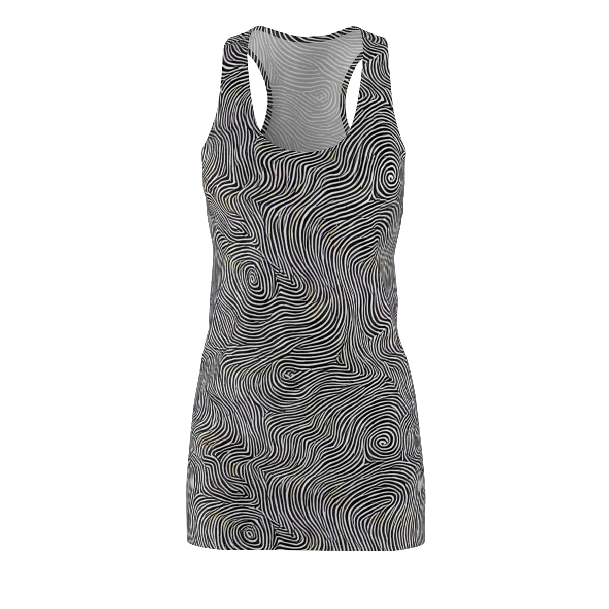 Noir Contours on Racerback Dress — Front