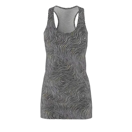 Noir Contours on a Racerback Dress