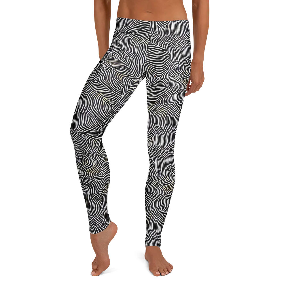 Noir Contours on Leggings — Front