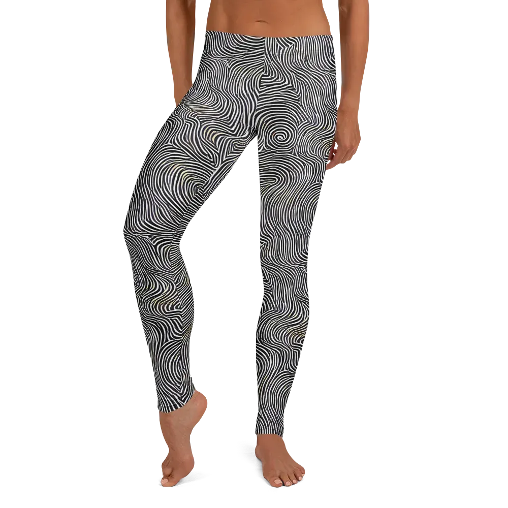 Noir Contours on Leggings — Front