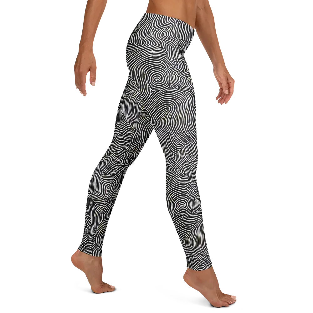 Noir Contours on Leggings — Right