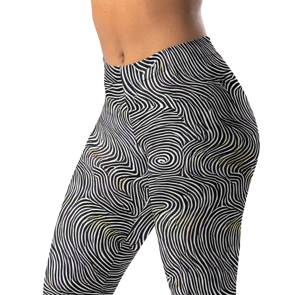Noir Contours on Leggings — Left Front