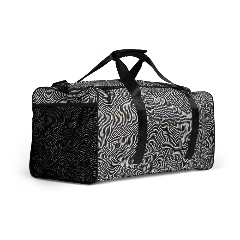 Noir Contours on Duffle Bag — Right Front