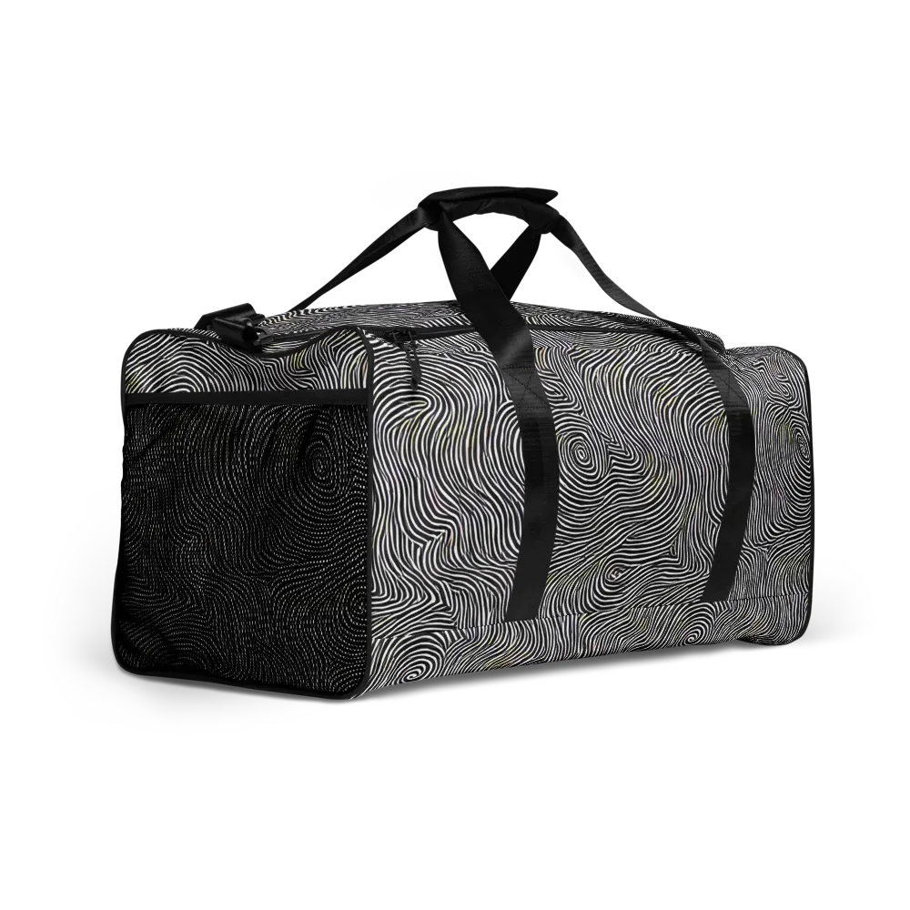 Noir Contours on Duffle Bag — Right Front