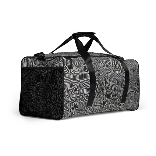 Noir Contours on a Duffle Bag