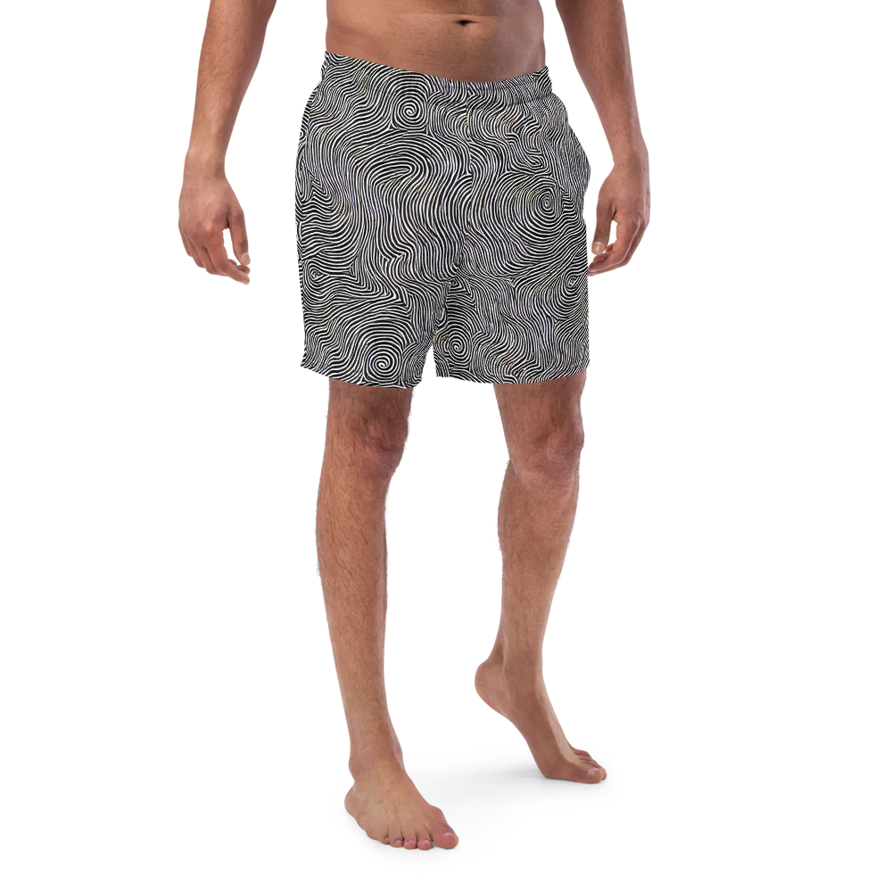 Noir Contours on Swim Trunks — Front
