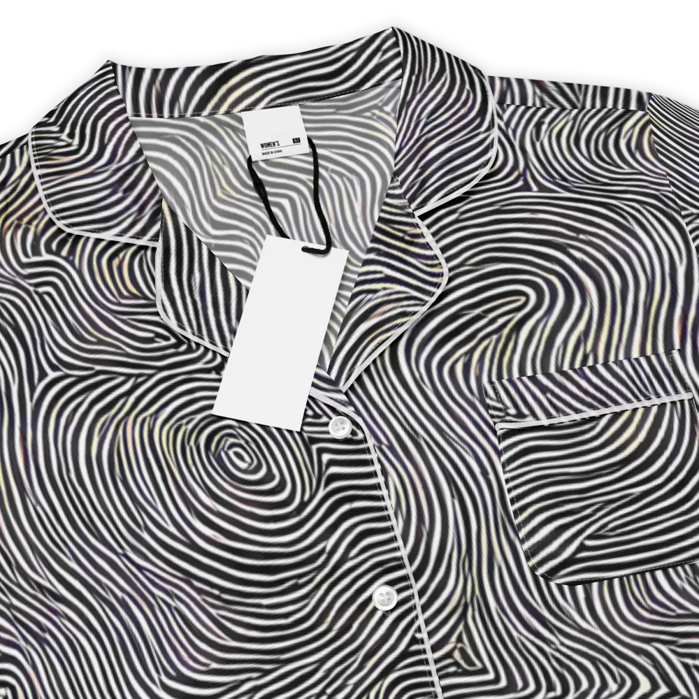 Noir Contours on Women's Short Sleeve Pajama Top — Product details