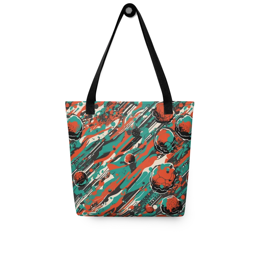 Teal Static on Tote Bag — Front