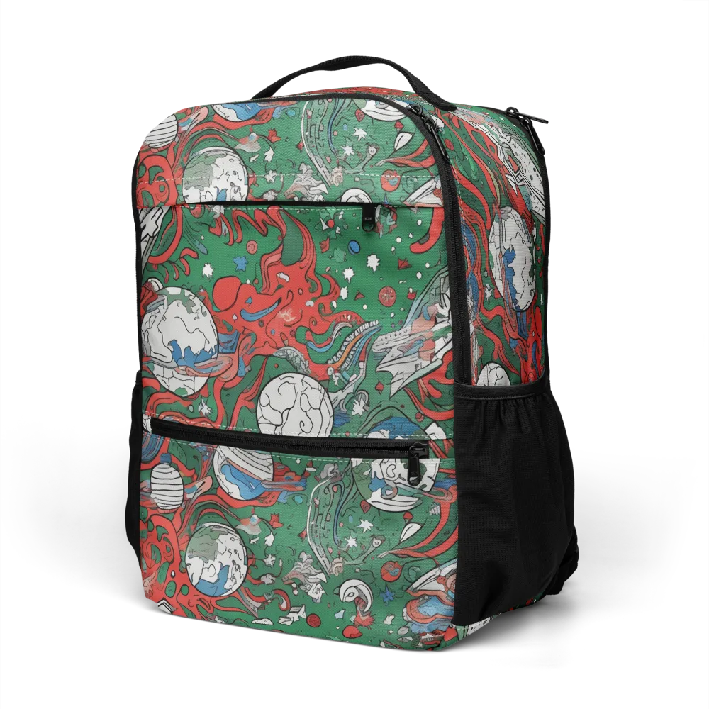 Cosmic Kraken on Utility Backpack — Left Front