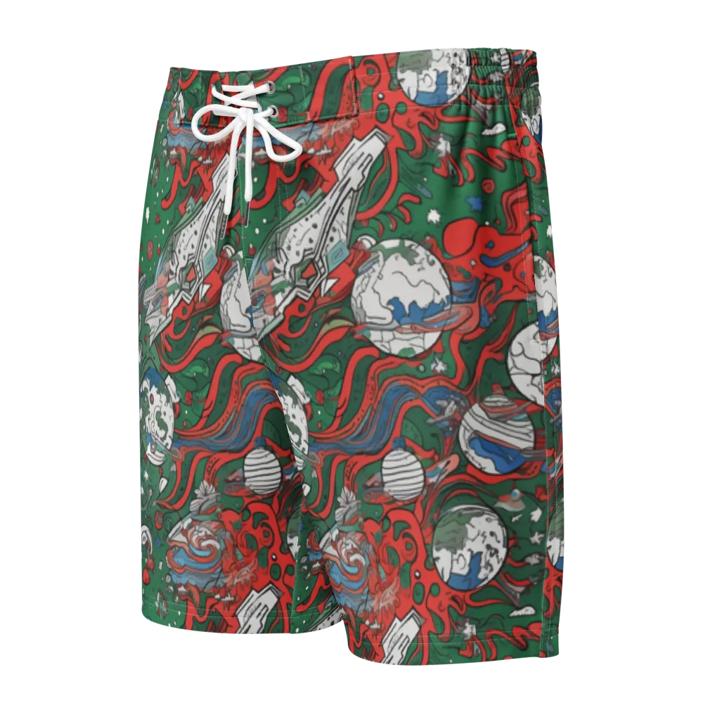 Cosmic Kraken on Men's Board Shorts — Front