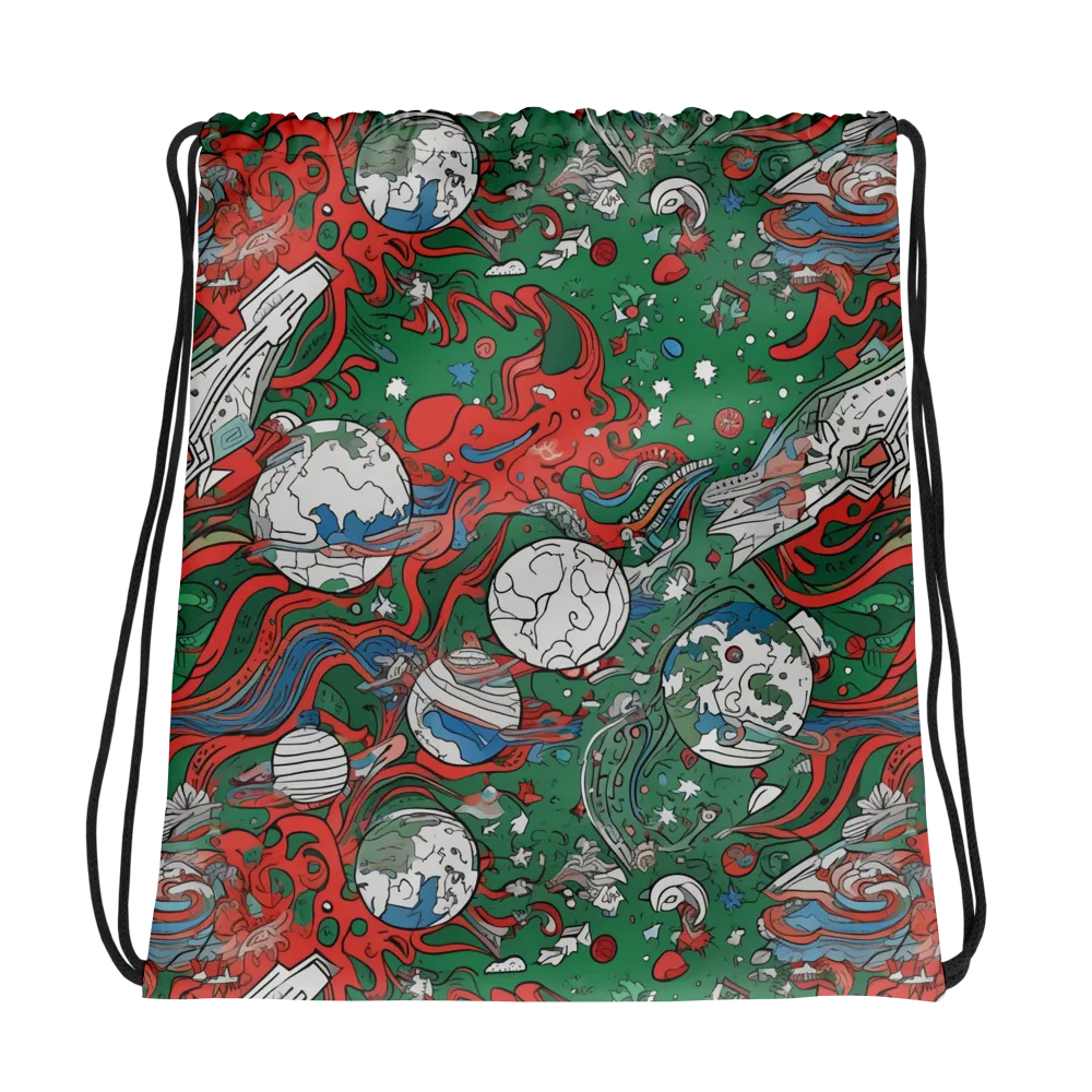 Cosmic Kraken on Drawstring Bag — Photo