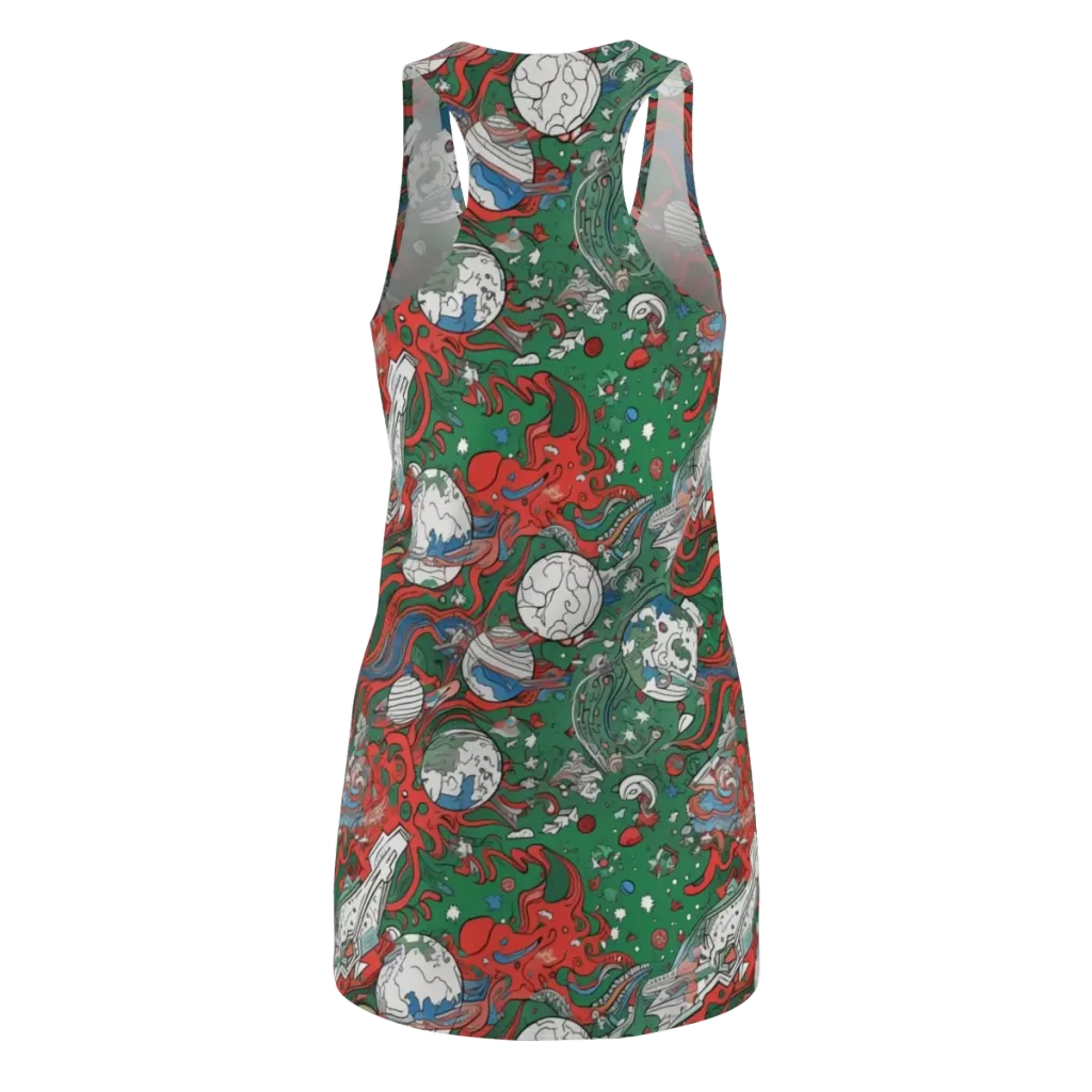 Cosmic Kraken on Racerback Dress — Back