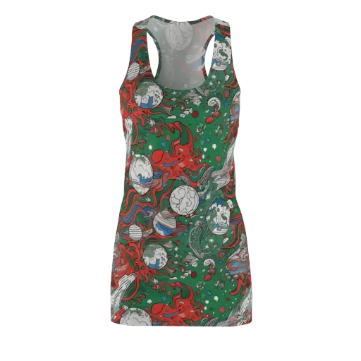 Cosmic Kraken on a Racerback Dress