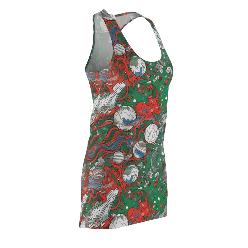 Cosmic Kraken on Racerback Dress — Front Side