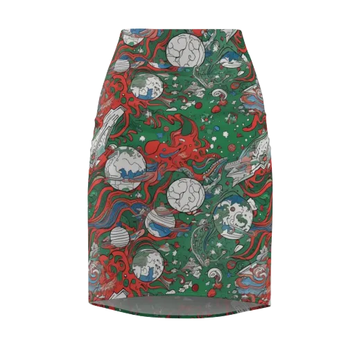 Cosmic Kraken on a Pencil Skirt