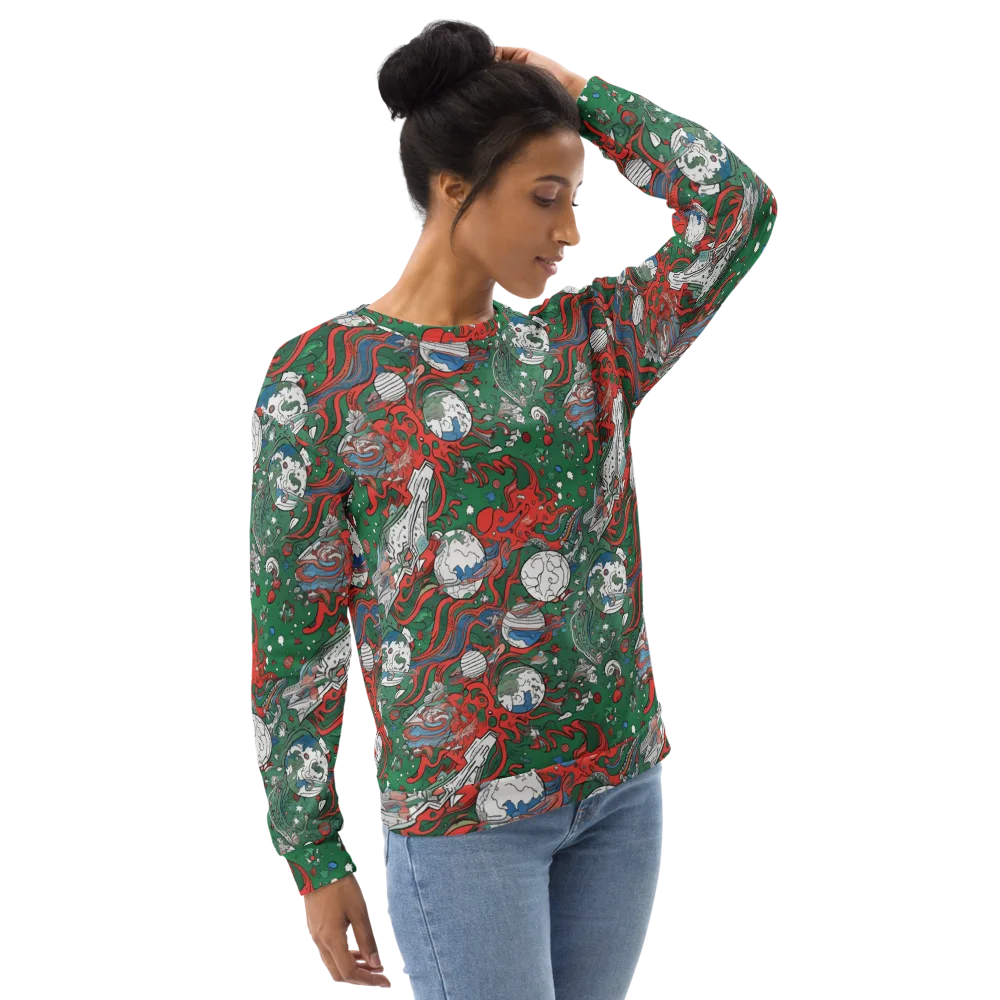 Cosmic Kraken on Sweatshirt — Right Front