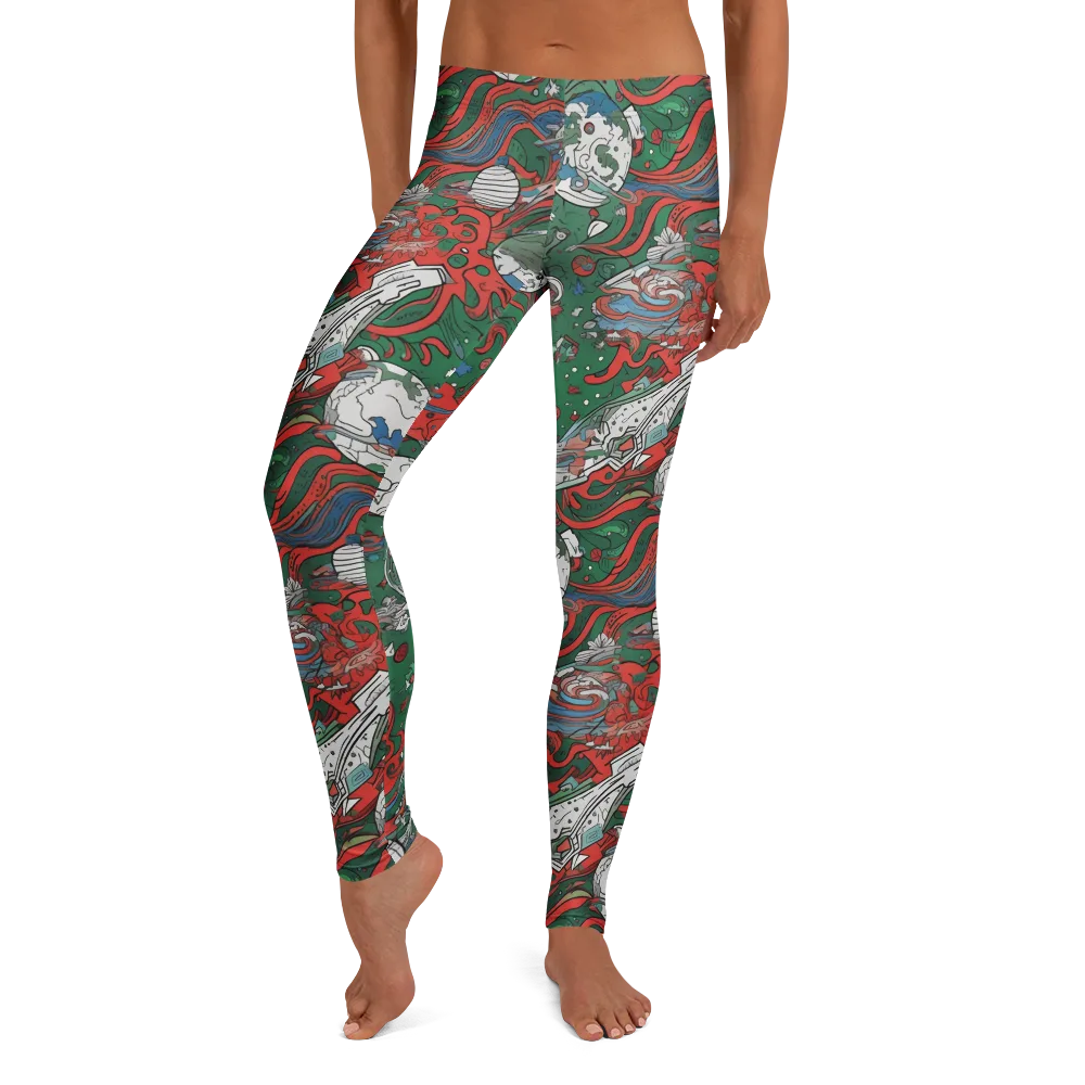 Cosmic Kraken on Leggings — Front
