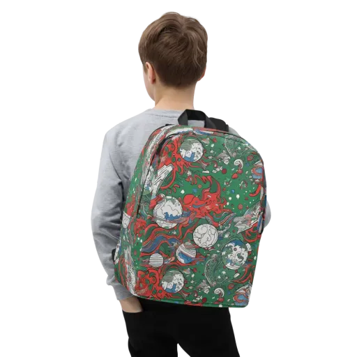 Cosmic Kraken on a Minimalist Backpack