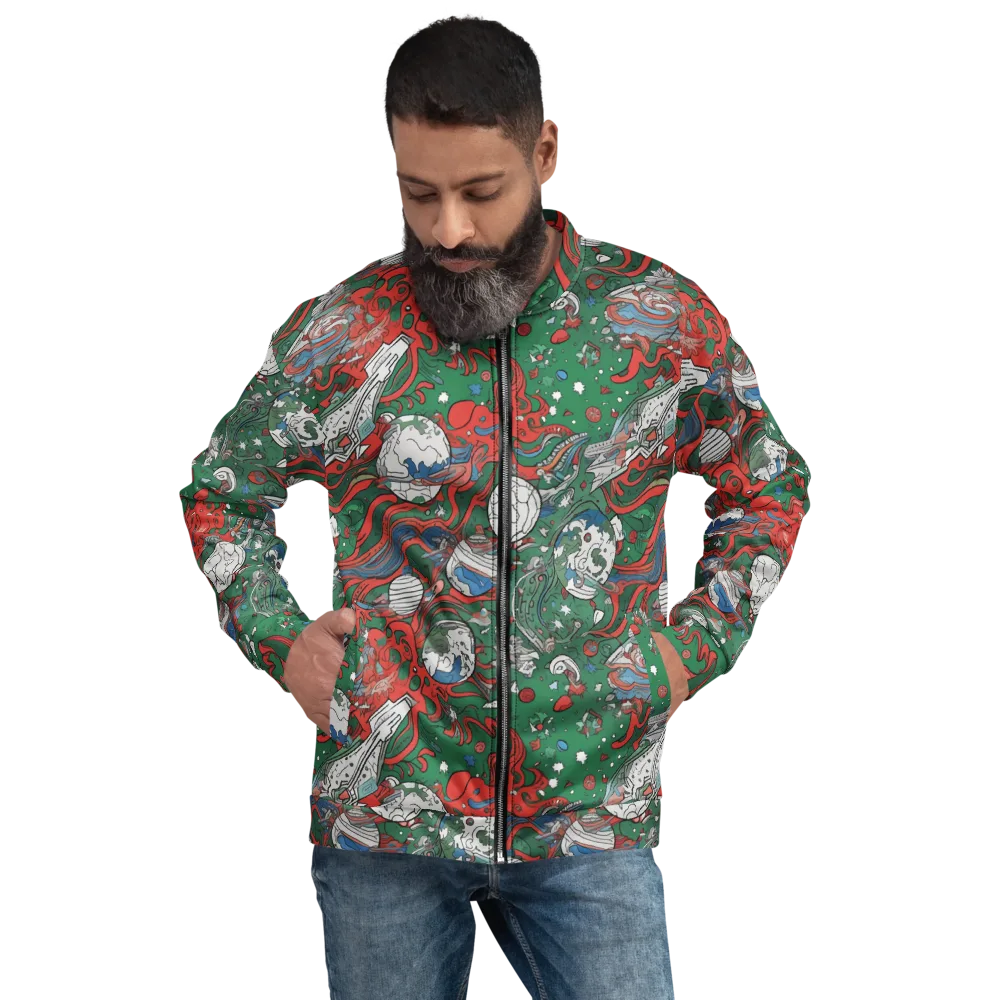 Cosmic Kraken on Bomber Jacket — Front