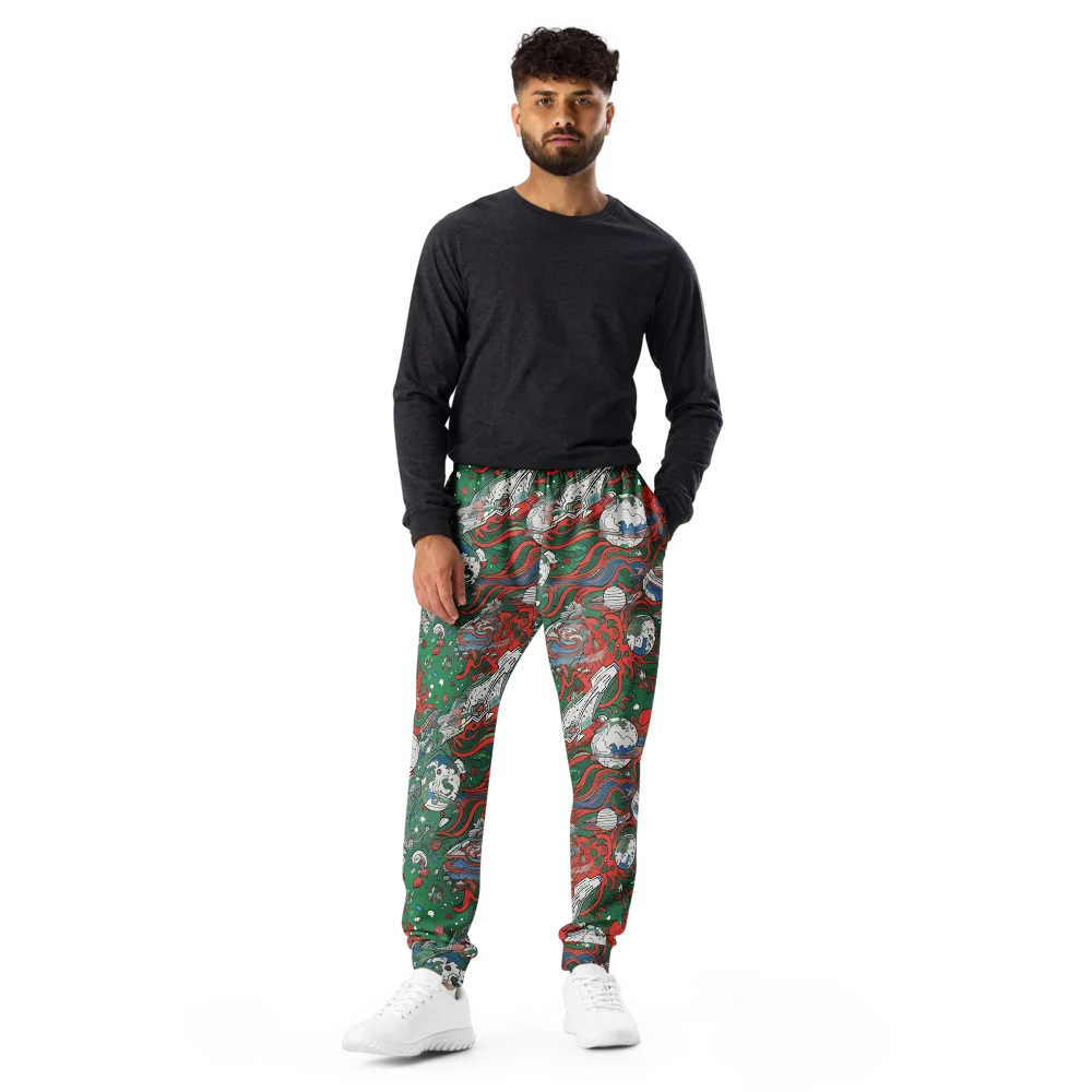 Cosmic Kraken on Men's Joggers — Front