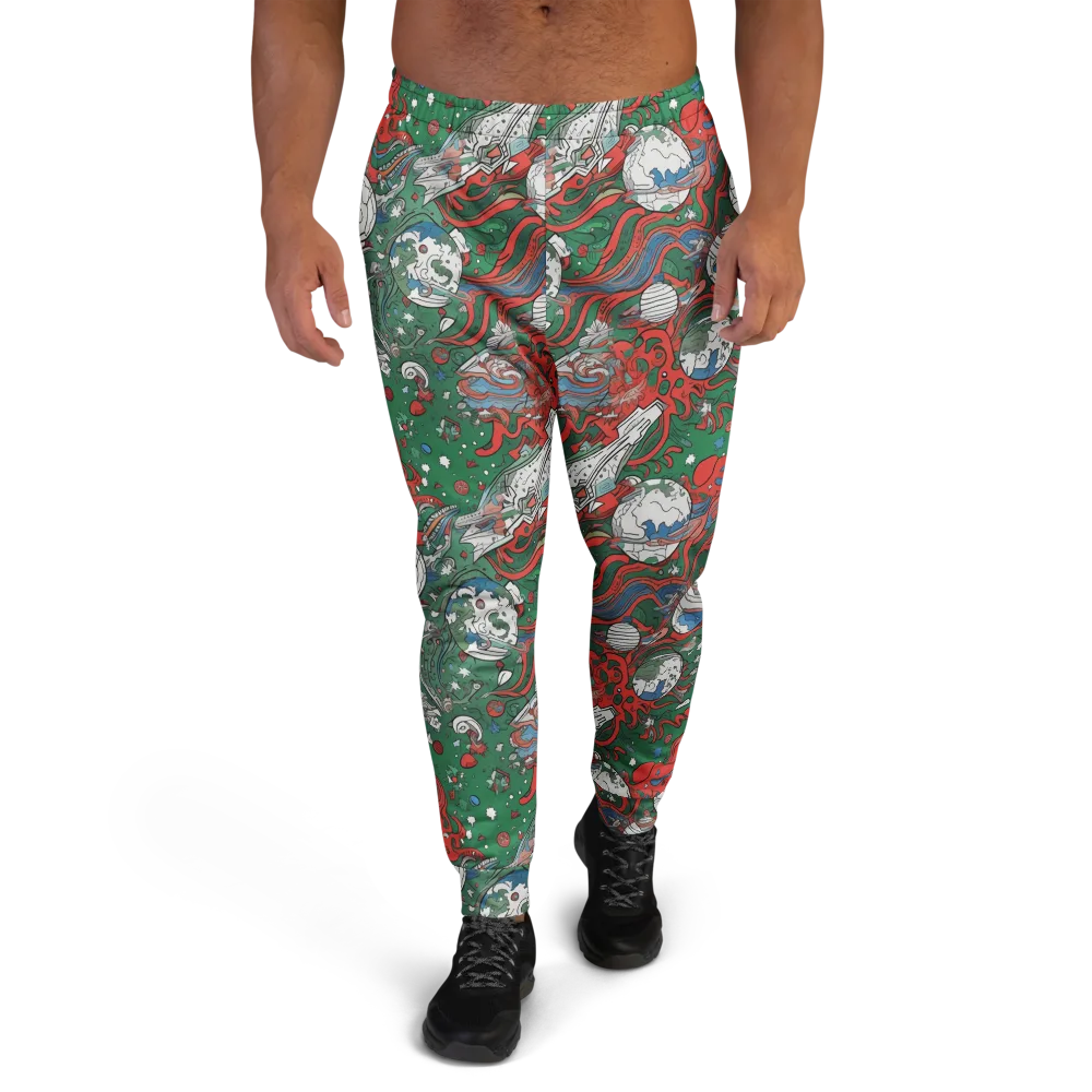 Cosmic Kraken on Men's Joggers — Front