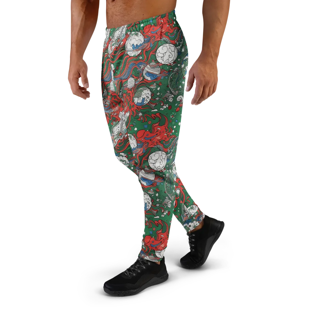 Cosmic Kraken on Men's Joggers — Left