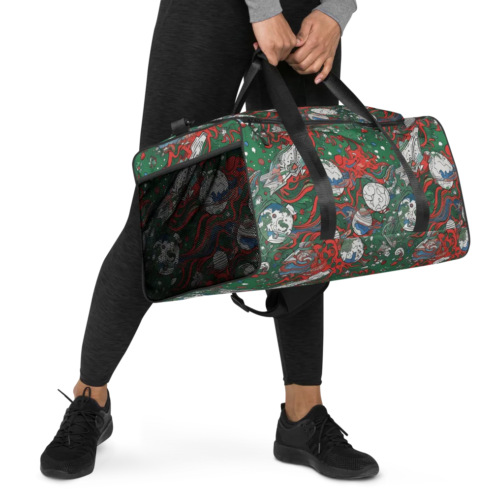 Cosmic Kraken on Duffle Bag — Right Front