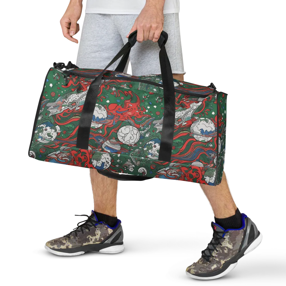 Cosmic Kraken on Duffle Bag — Front