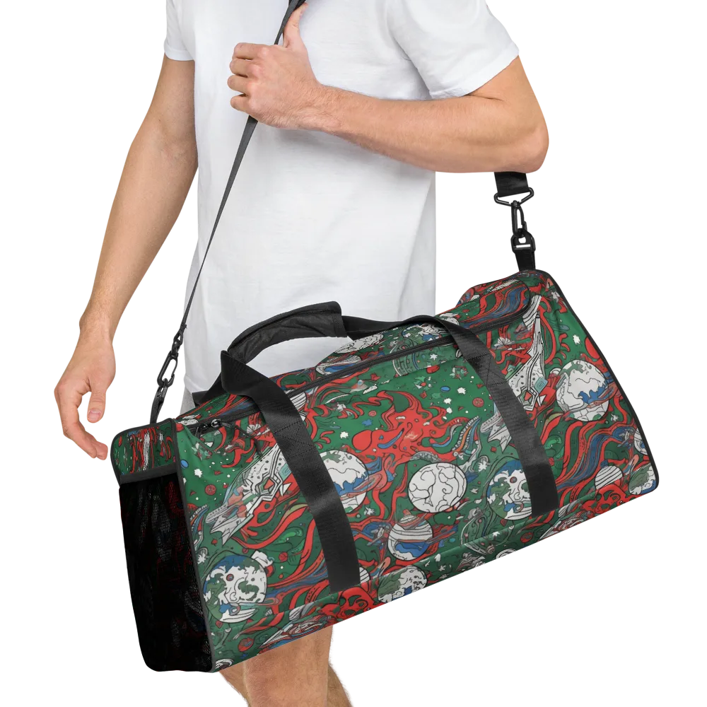 Cosmic Kraken on Duffle Bag — Right Front