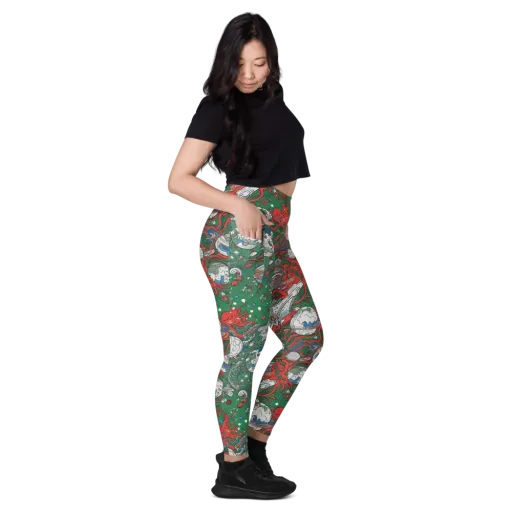 Cosmic Kraken on a Leggings with Pockets