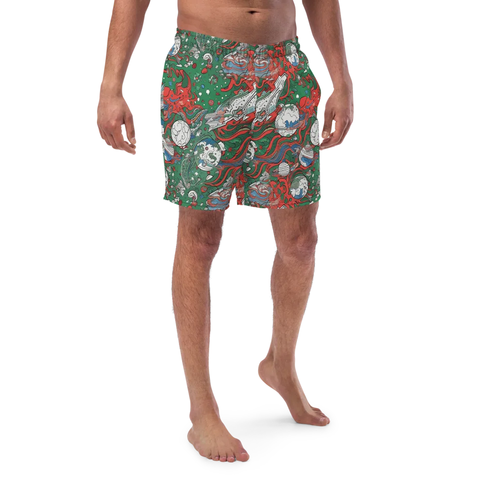 Cosmic Kraken on Swim Trunks — Front