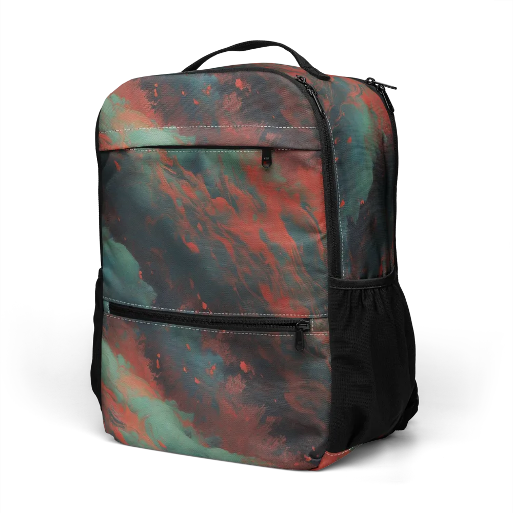 Verdigris Rush on Utility Backpack — Left Front