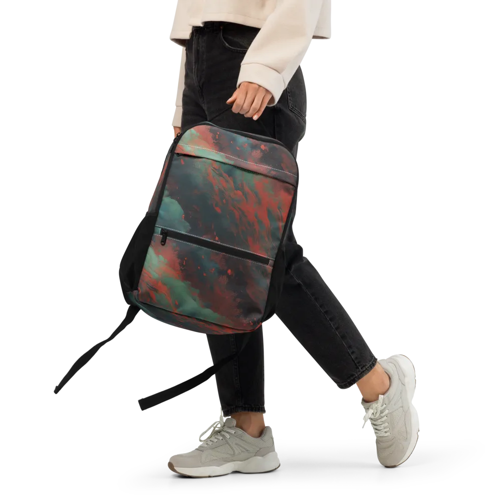 Verdigris Rush on Utility Backpack — Front