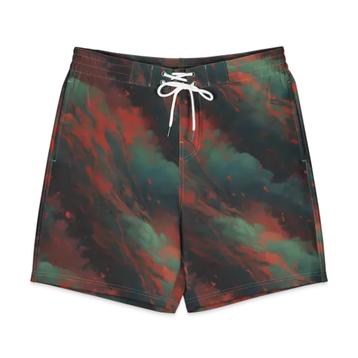 Verdigris Rush on a Men's Board Shorts