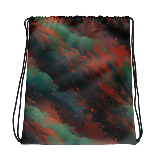 Verdigris Rush on a Drawstring Bag