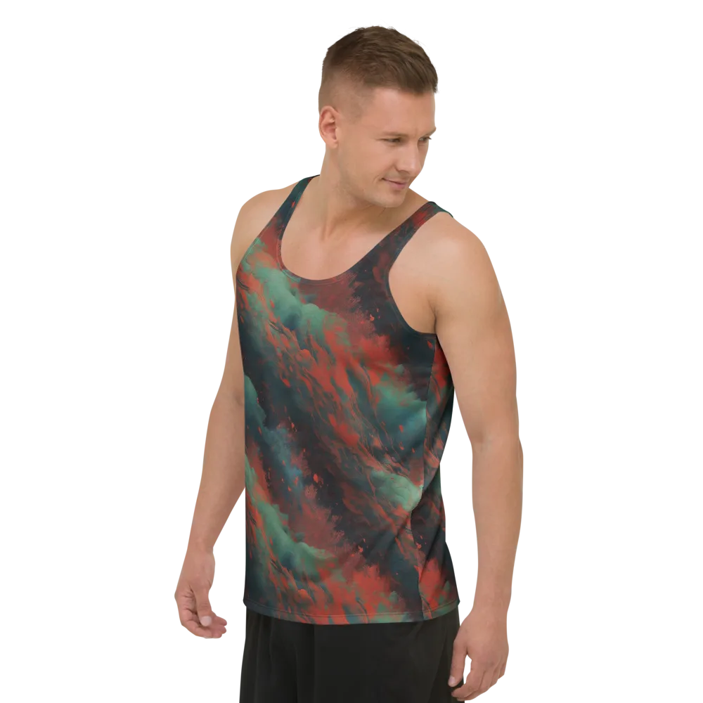 Verdigris Rush on Men's Tank Top — Left Front