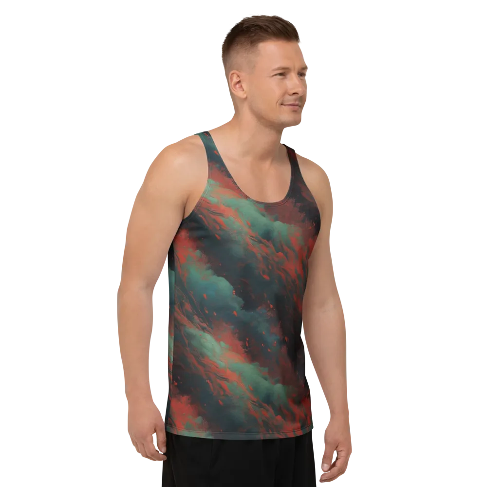 Verdigris Rush on Men's Tank Top — Right Front