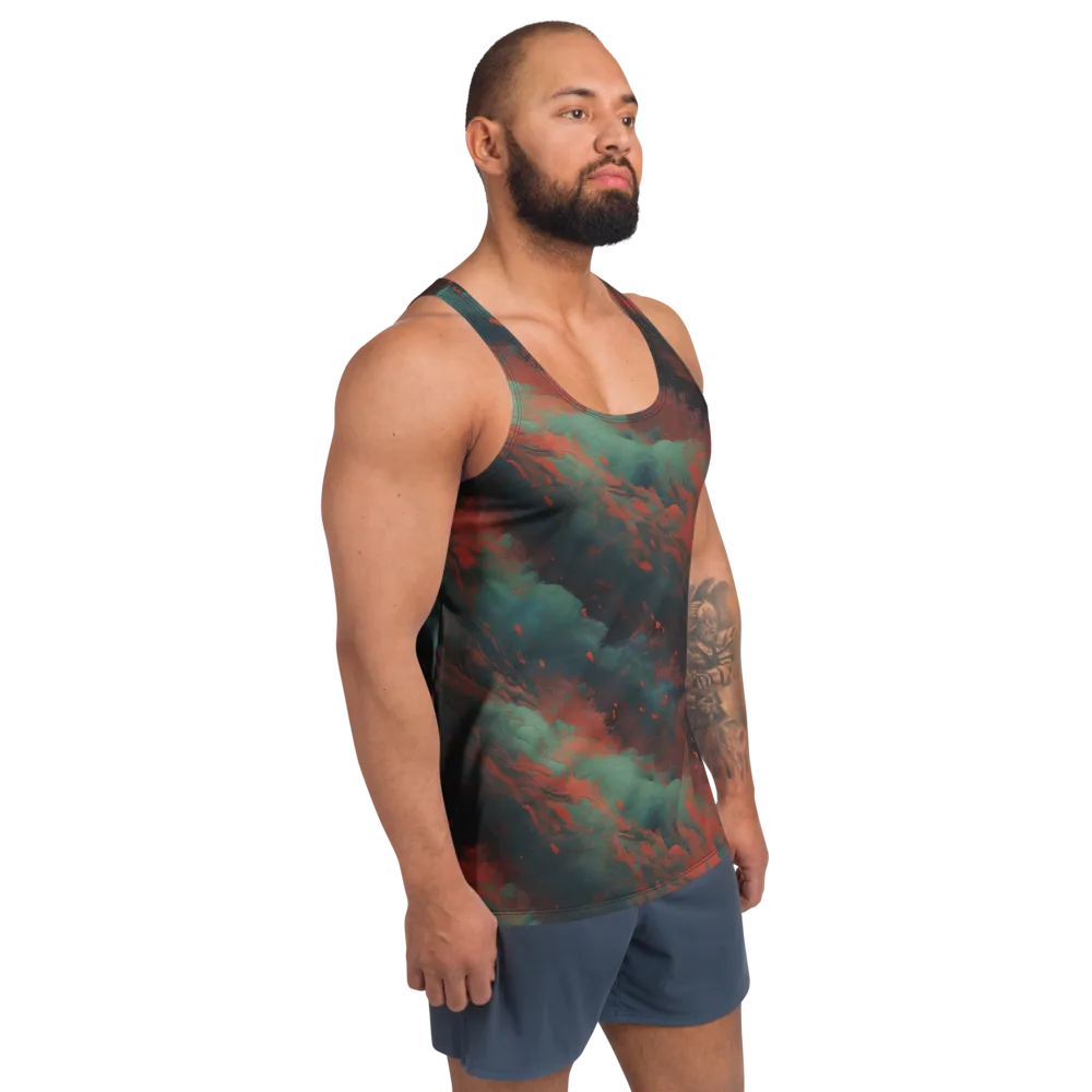 Verdigris Rush on Men's Tank Top — Right Front