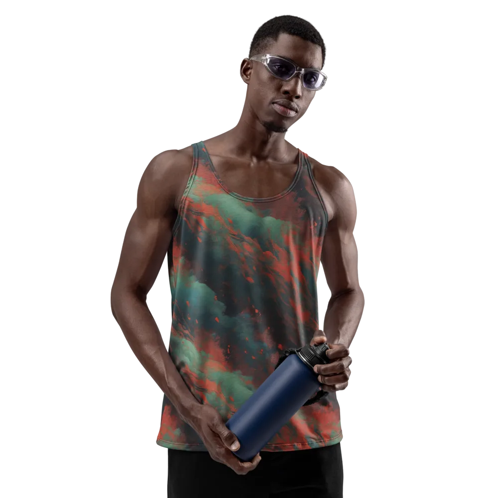 Verdigris Rush on Men's Tank Top — Front