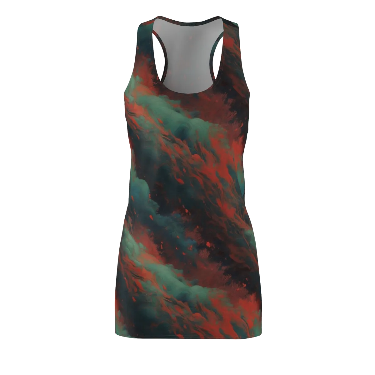 Verdigris Rush on Racerback Dress — Front