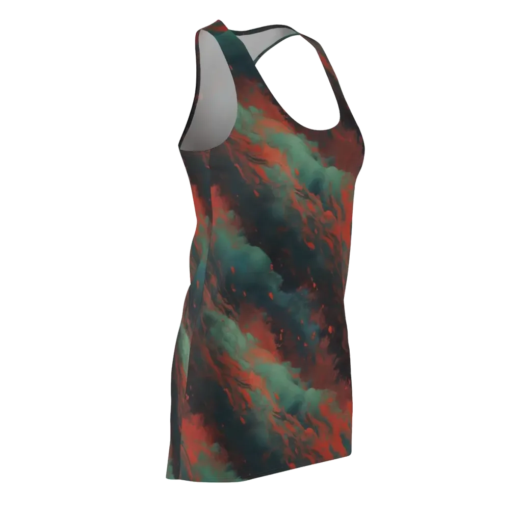 Verdigris Rush on Racerback Dress — Front Side