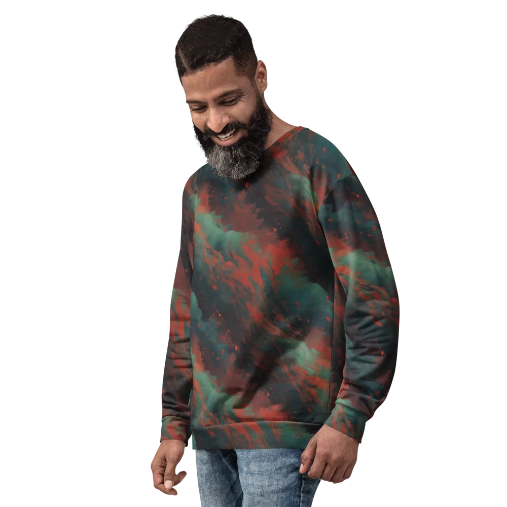 Verdigris Rush on Sweatshirt — Left Front