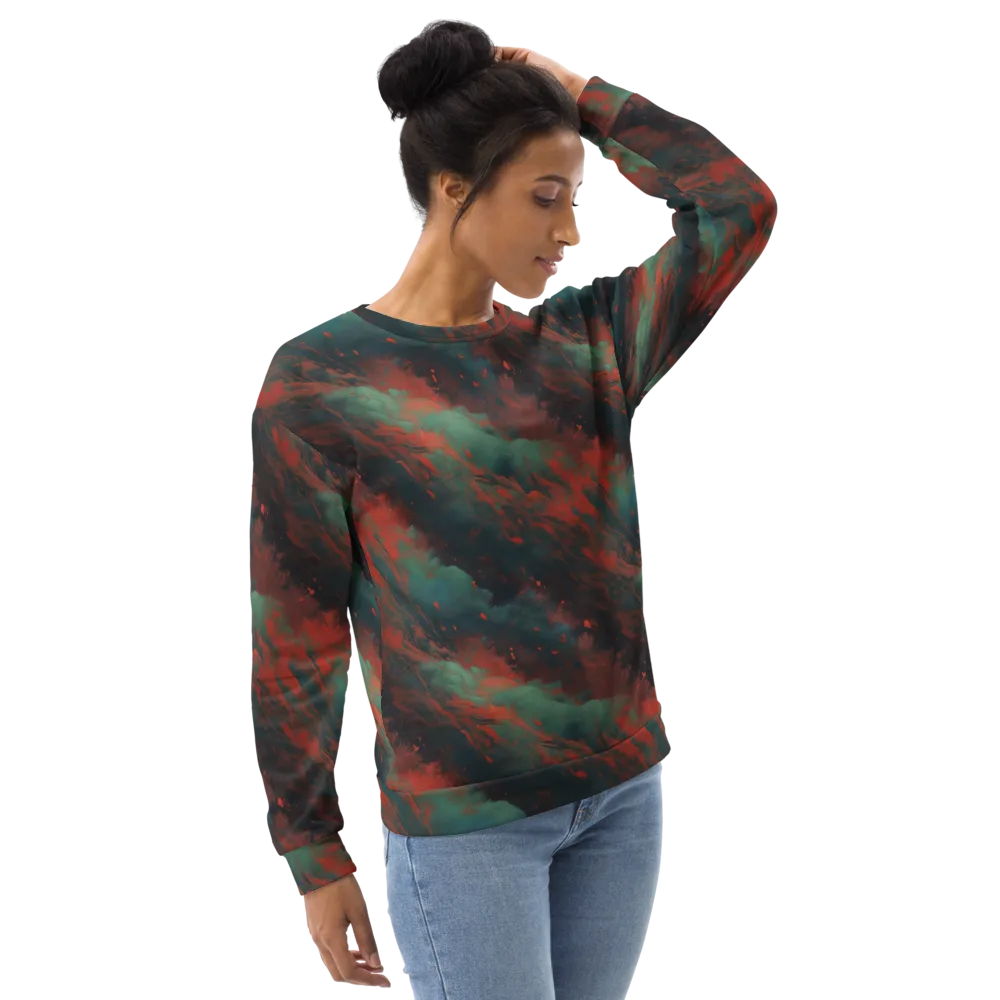 Verdigris Rush on Sweatshirt — Right Front